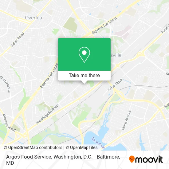 Argos Food Service map