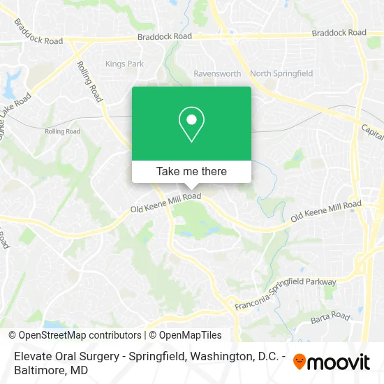 Elevate Oral Surgery - Springfield map