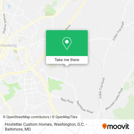 Hostetter Custom Homes map