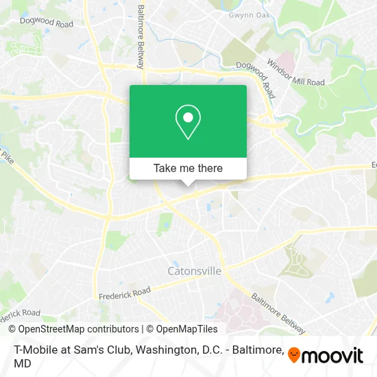 T-Mobile at Sam's Club map