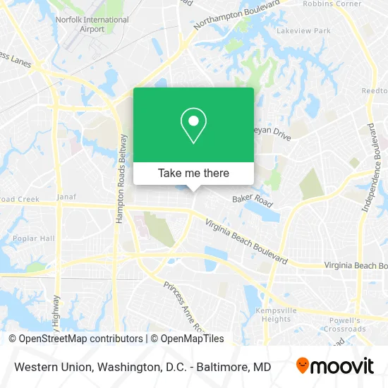 Western Union map