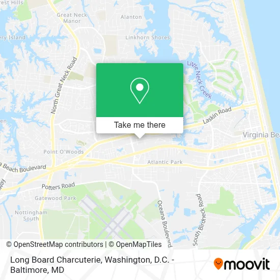 Long Board Charcuterie map