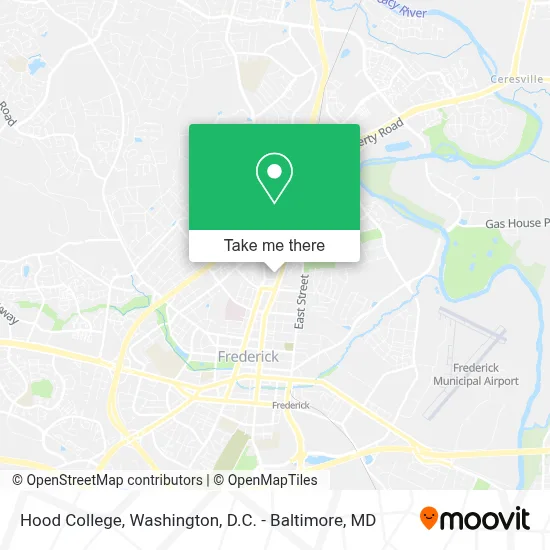 Hood College map