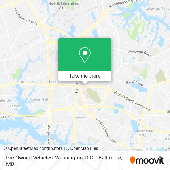 Pre-Owned Vehicles map