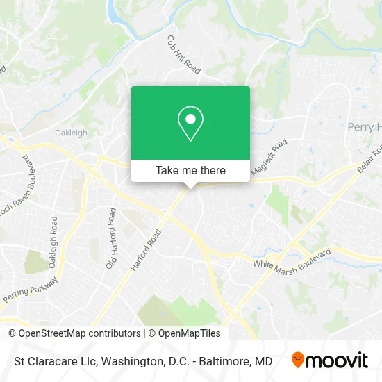 St Claracare Llc map