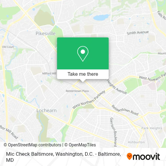 Mic Check Baltimore map