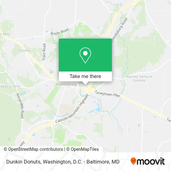 Dunkin Donuts map