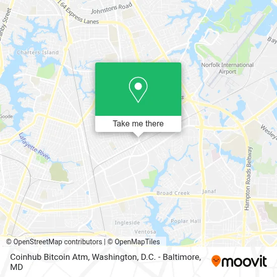 Coinhub Bitcoin Atm map