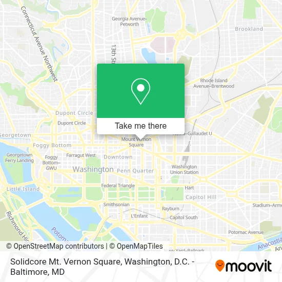 Solidcore Mt. Vernon Square map