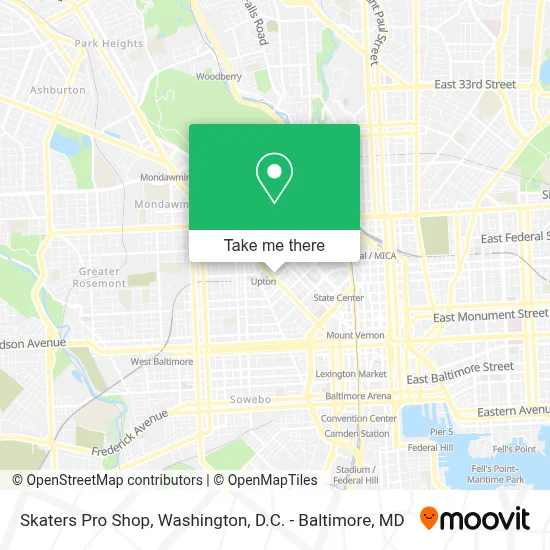 Skaters Pro Shop map