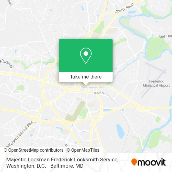 Majestic Lockman Frederick Locksmith Service map