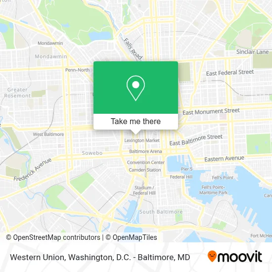 Western Union map
