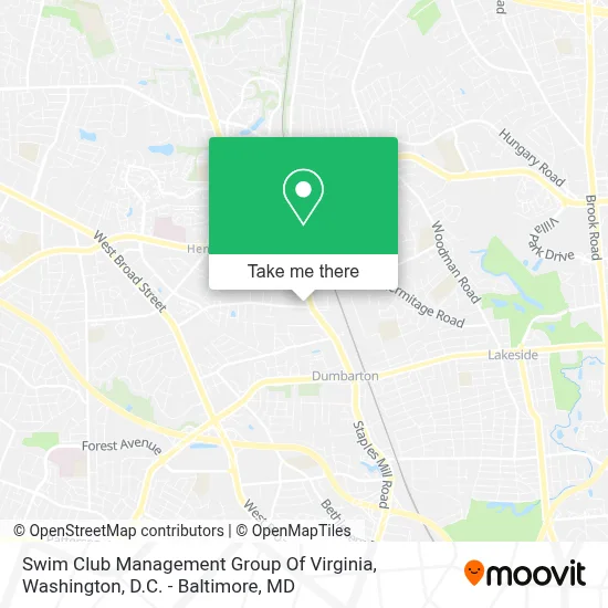 Swim Club Management Group Of Virginia map