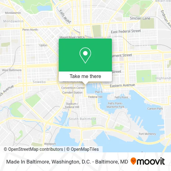 Made In Baltimore map