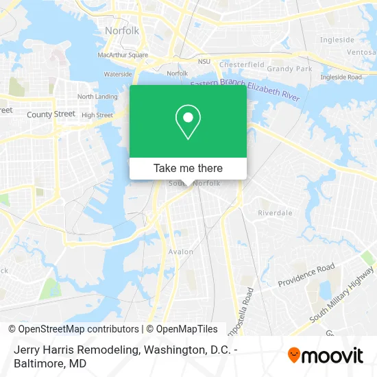 Jerry Harris Remodeling map