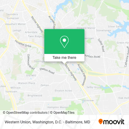 Western Union map