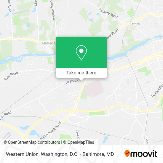 Western Union map