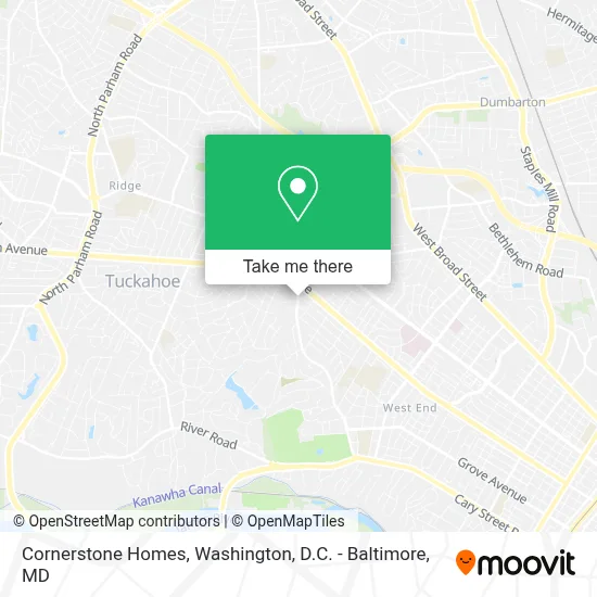 Cornerstone Homes map