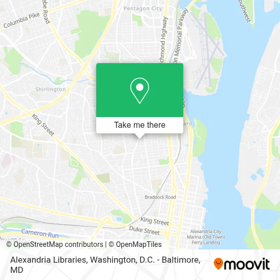 Alexandria Libraries map