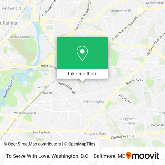To Serve With Love map