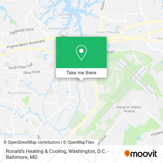 Ronald's Heating & Cooling map