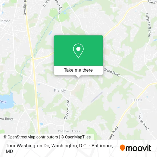 Tour Washington Dc map