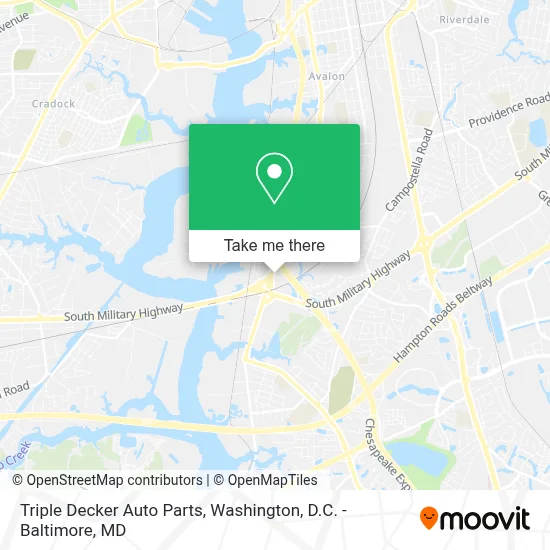 Triple Decker Auto Parts map