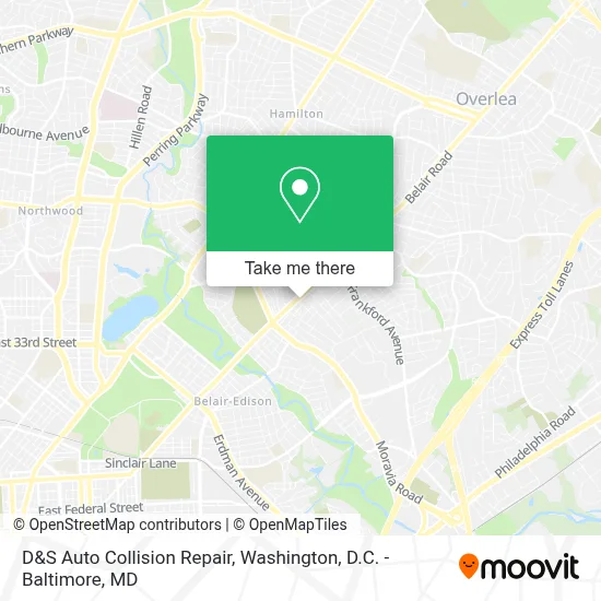 D&S Auto Collision Repair map