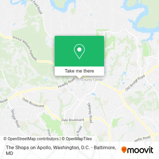 The Shops on Apollo map