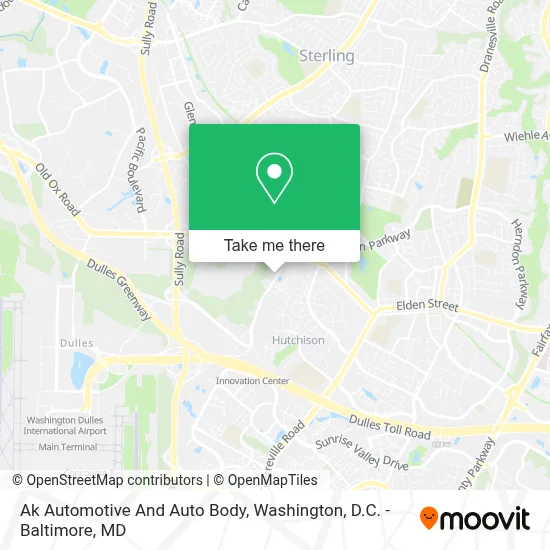 Ak Automotive And Auto Body map