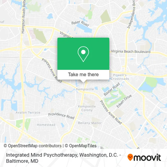 Integrated Mind Psychotherapy map