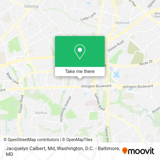 Jacquelyn Calbert, Md map