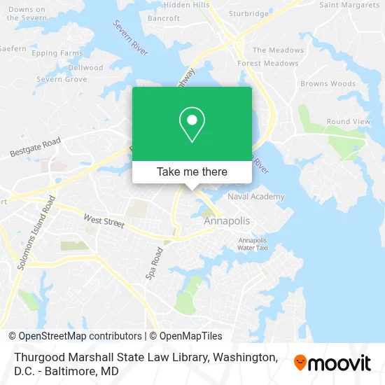 Thurgood Marshall State Law Library map