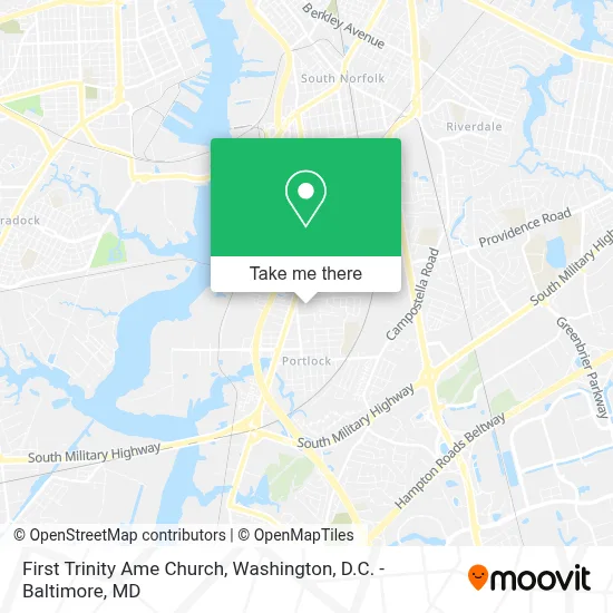First Trinity Ame Church map