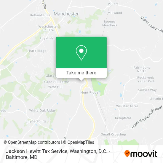 Jackson Hewitt Tax Service map