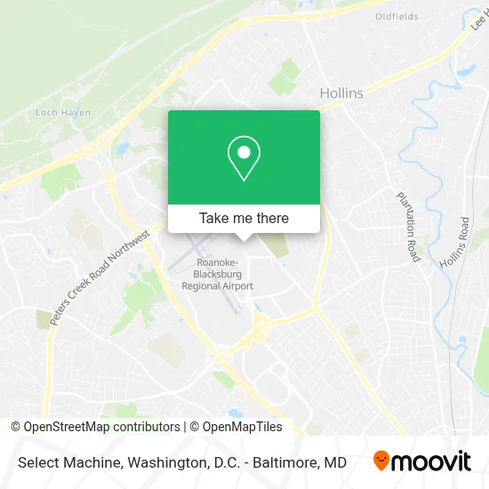 Select Machine map