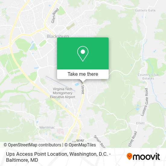 Ups Access Point Location map