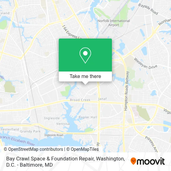 Bay Crawl Space & Foundation Repair map