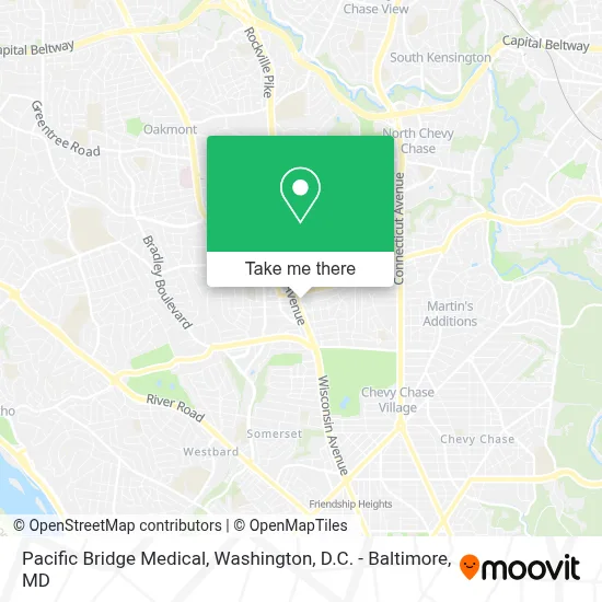 Pacific Bridge Medical map