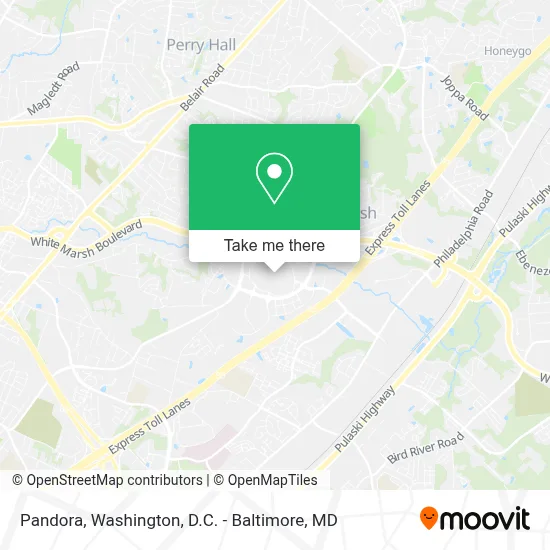 Pandora map
