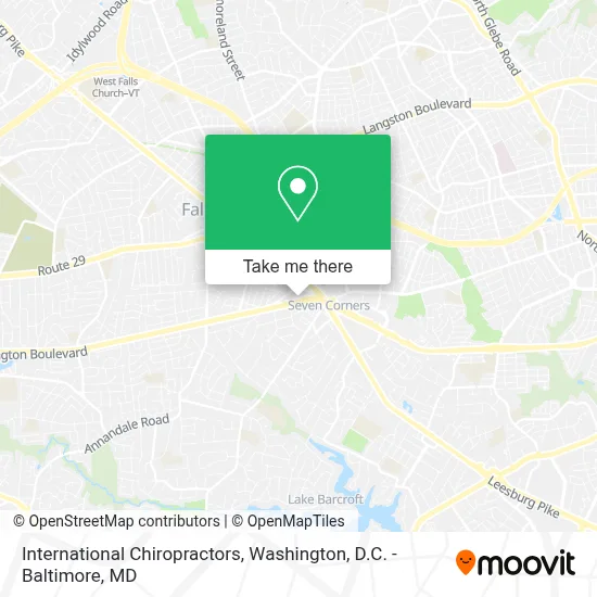 International Chiropractors map