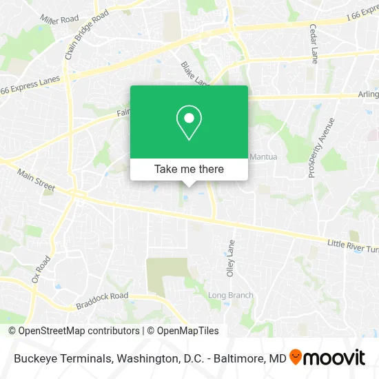 Buckeye Terminals map