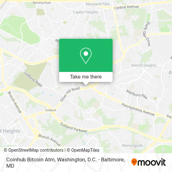 Coinhub Bitcoin Atm map