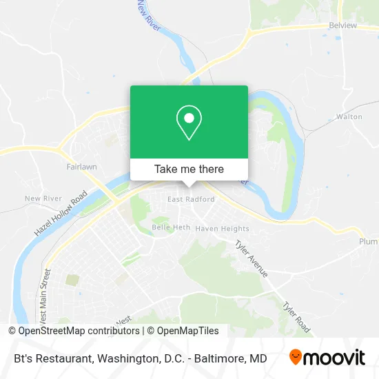 Bt's Restaurant map