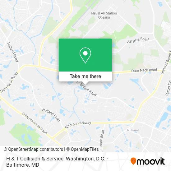 H & T Collision & Service map