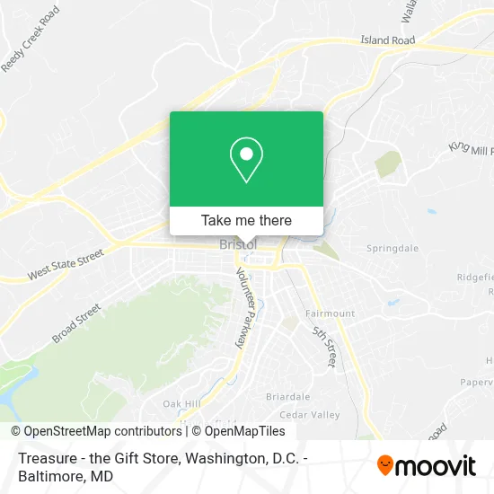 Treasure - the Gift Store map