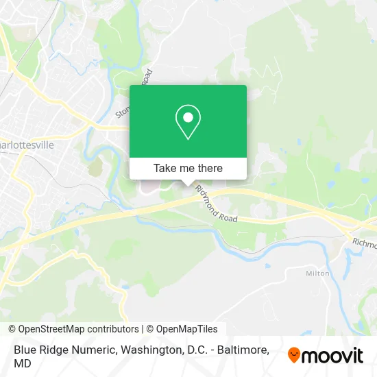 Blue Ridge Numeric map