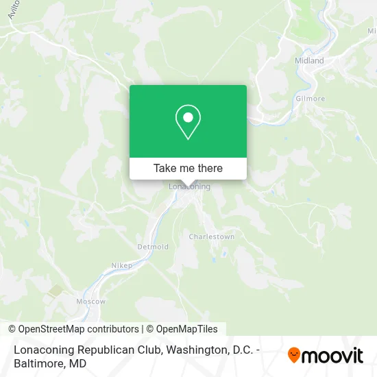Lonaconing Republican Club map