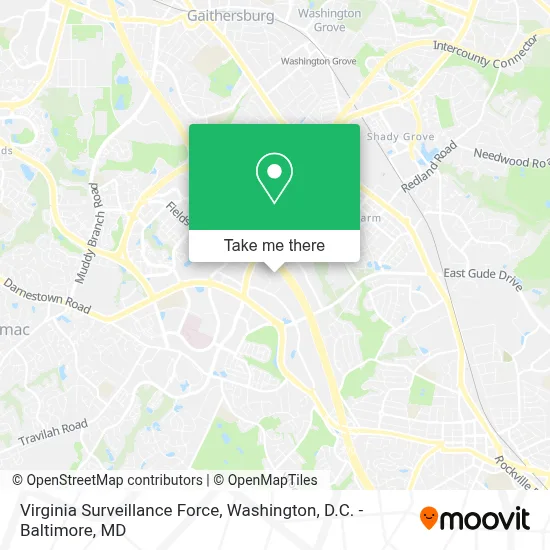 Virginia Surveillance Force map