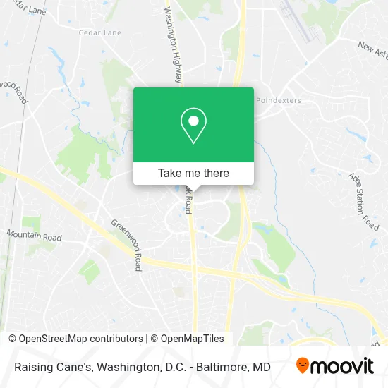 Raising Cane's map